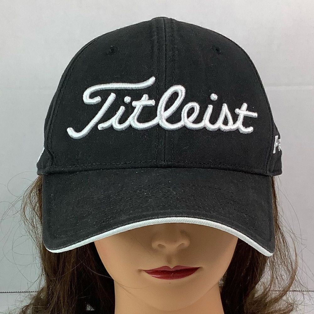 Titleist Men's Golf Cap Pro-V1 Foot Joy Outdoor Sportswear One Size Fit Black